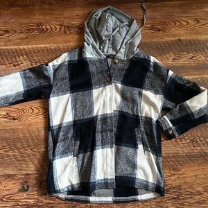 Hooded flannel